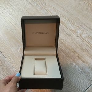 Authentic Burberry watch box and shopping bag